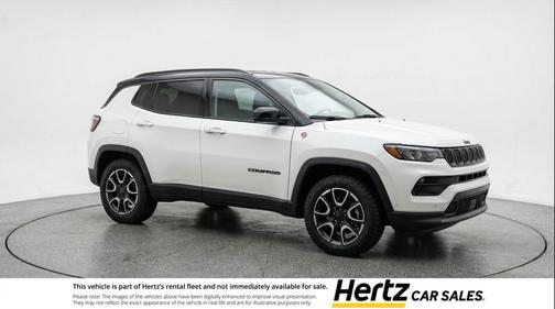 Bright White Clearcoat 2025 Jeep Compass Trailhawk