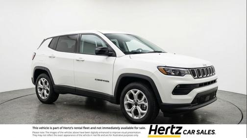 Bright White Clearcoat 2025 Jeep Compass Latitude