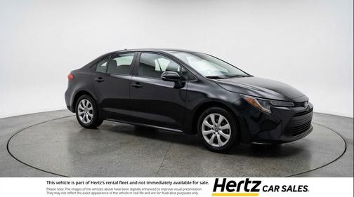 Midnight Black Metallic 2025 Toyota Corolla LE