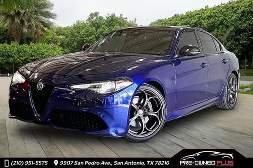 Anodized Blue Metallic 2020 Alfa Romeo Giulia Ti Sport Carbon