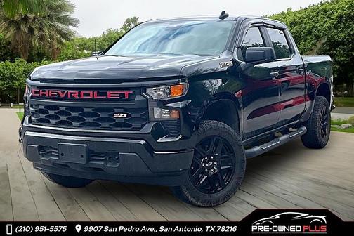 BLACK 2023 Chevrolet Silverado 1500 Custom