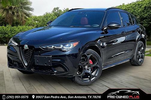 Vulcano Black Metallic 2024 Alfa Romeo Stelvio Veloce AWD