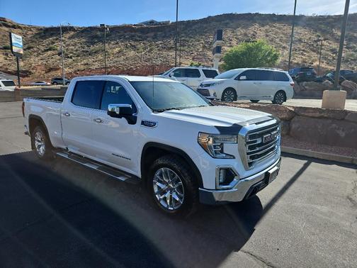 Summit White 2021 GMC Sierra 1500 SLT