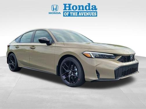 Sand Dune Pearl 2026 Honda Civic Hybrid Sport
