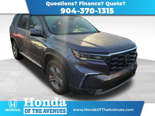 Modern Steel Metallic 2023 Honda Pilot 2WD EX-L 7 Passenger