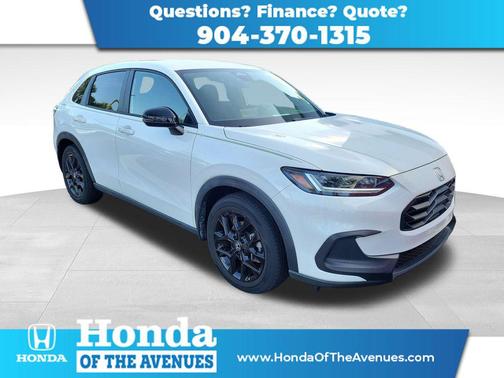 Platinum White 2023 Honda HR-V 2WD Sport