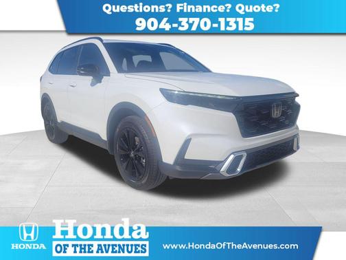 Platinum White Pearl 2026 Honda CR-V Hybrid Sport Touring AWD