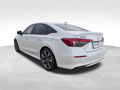 Platinum White Pearl 2026 Honda Civic Hybrid Sport Touring