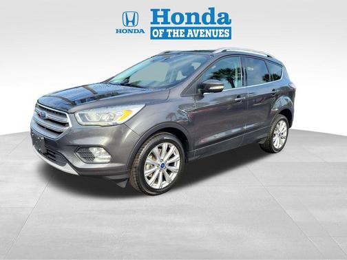 Gray Metallic 2017 Ford Escape Titanium