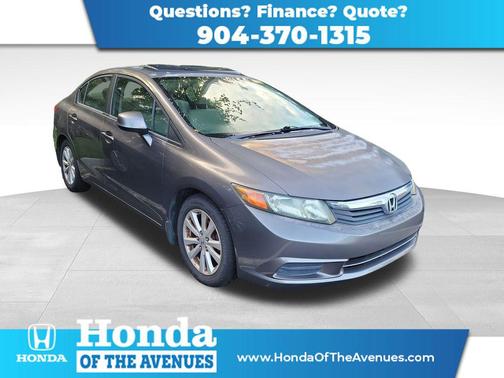 Urban Titanium Metallic 2012 Honda Civic EX