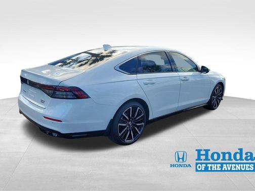 Platinum White Pearl 2025 Honda Accord Hybrid Touring