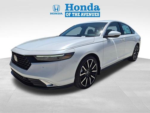 Platinum White Pearl 2026 Honda Accord Hybrid Touring