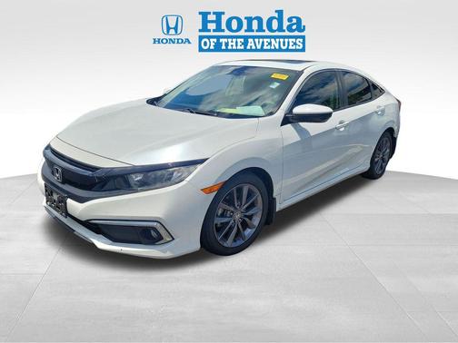 Platinum White 2020 Honda Civic EX