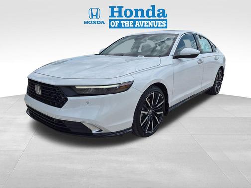 Platinum White Pearl 2026 Honda Accord Hybrid Touring