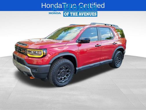 Radiant Red Metallic II 2026 Honda Passport AWD TrailSport Blackout
