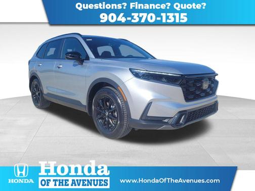Solar Silver Metallic 2026 Honda CR-V Hybrid Sport-L FWD