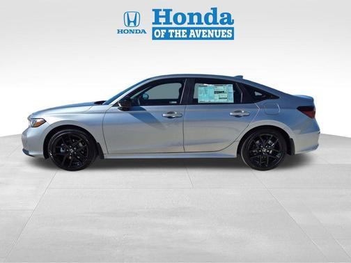 Solar Silver Metallic 2026 Honda Civic Hybrid Sport