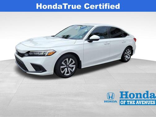 Platinum White Pearl 2023 Honda Civic LX