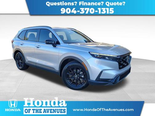 Solar Silver Metallic 2026 Honda CR-V Hybrid Sport-L FWD