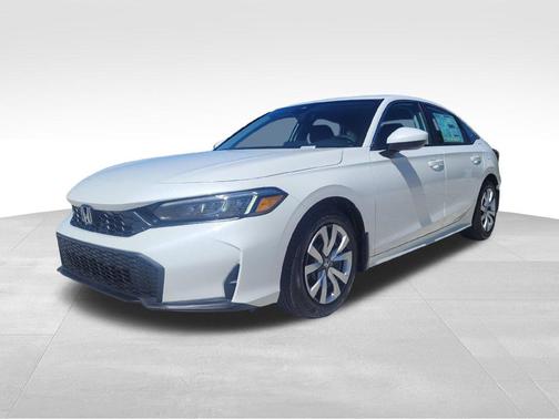 Platinum White Pearl 2026 Honda Civic LX