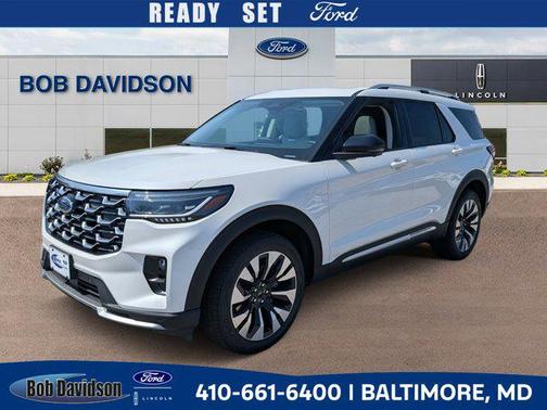 Star White Metallic Tri-Coat 2026 Ford Explorer Platinum