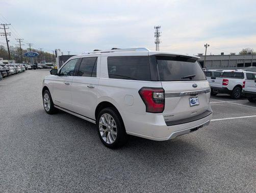 White Platinum Metallic Tri-Coat 2019 Ford Expedition Max Platinum
