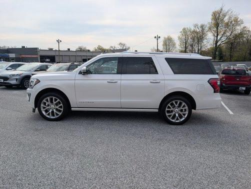 White Platinum Metallic Tri-Coat 2019 Ford Expedition Max Platinum