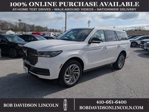 Pristine White Metallic Tri-Coat 2026 Lincoln Navigator Reserve