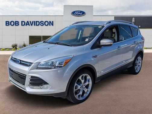 White Platinum Metallic Tri-Coat 2015 Ford Escape Titanium