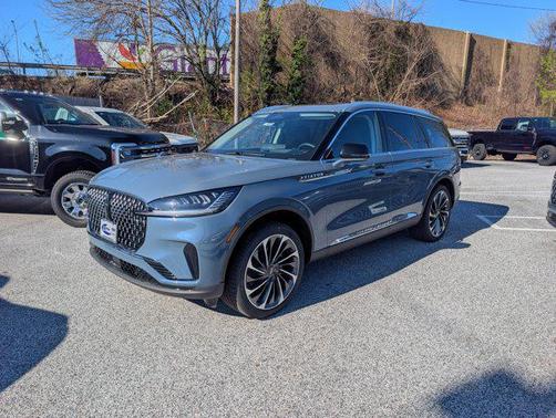 Whisper Blue Metallic Clearcoat 2026 Lincoln Aviator Reserve AWD