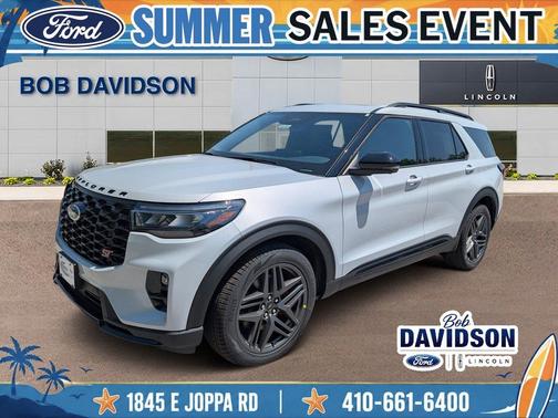 Space White Metallic 2026 Ford Explorer ST