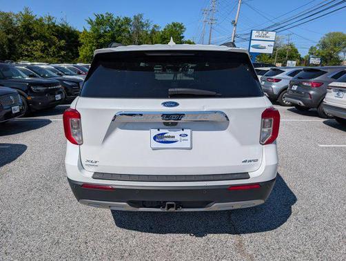 Star White Metallic Tri-Coat 2023 Ford Explorer XLT