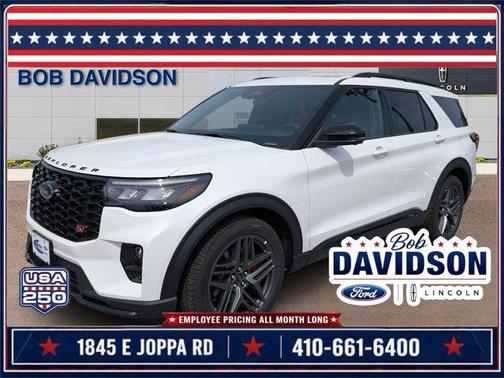 Star White Metallic Tri-Coat 2026 Ford Explorer ST