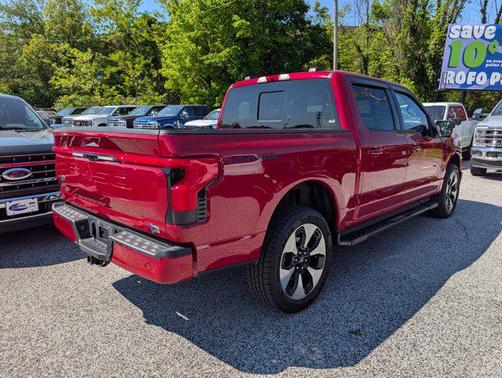 Red Metallic 2022 Ford F-150 Lightning Platinum