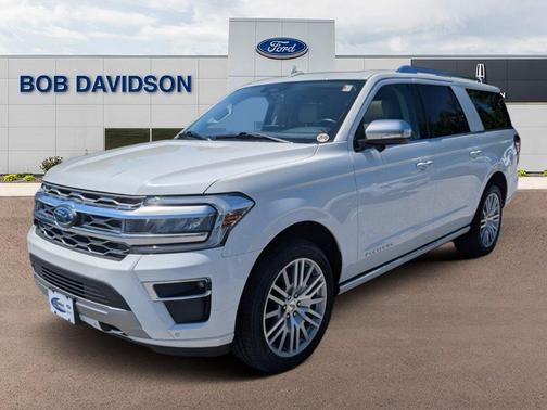 Star White Metallic Tri-Coat 2023 Ford Expedition Max Platinum
