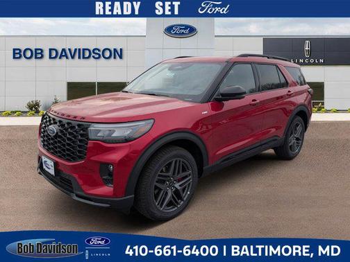 Rapid Red Metallic Tinted Clearcoat 2026 Ford Explorer ST-Line