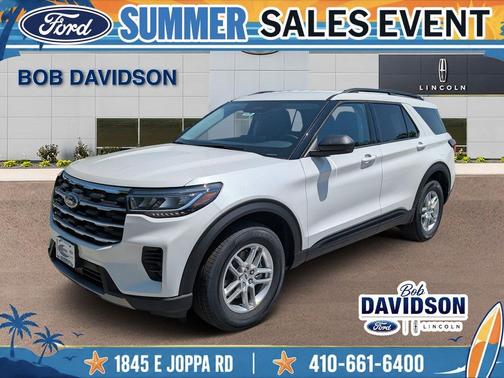 Star White Metallic Tri-Coat 2026 Ford Explorer Active