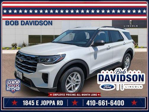Star White Metallic Tri-Coat 2026 Ford Explorer Active