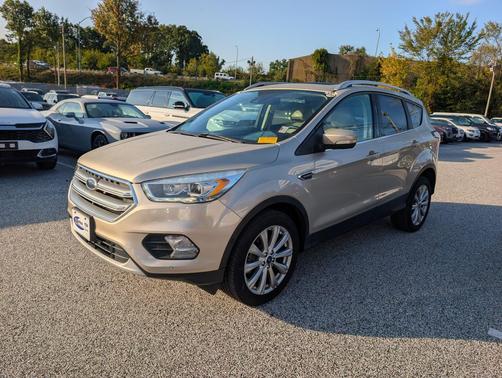 White Gold Metallic 2017 Ford Escape Titanium