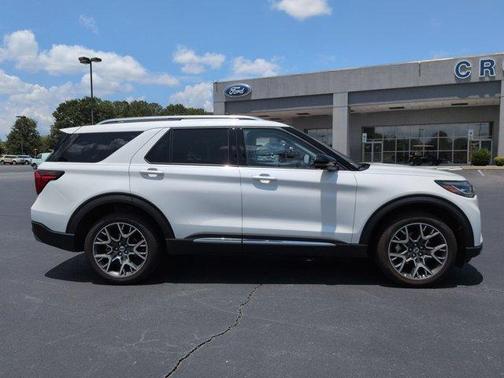 White Metallic 2025 Ford Explorer Platinum