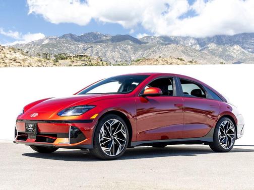Red 2023 Hyundai IONIQ 6 SEL