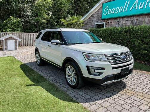 White Platinum Metallic Tri-Coat 2017 Ford Explorer Limited