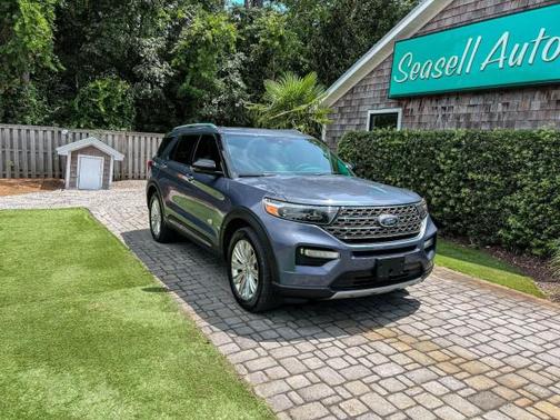 Atlas Blue Metallic 2021 Ford Explorer King Ranch