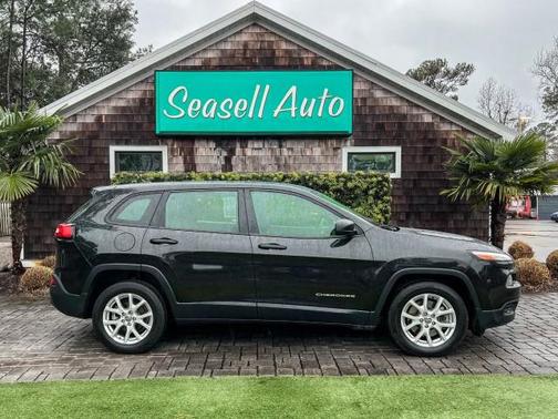 Brilliant Black Crystal Pearlcoat 2015 Jeep Cherokee Sport SUV