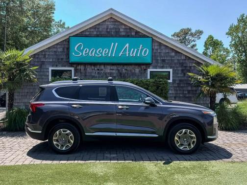 Lagoon Blue 2021 Hyundai SANTA FE HEV Blue