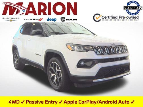 Bright White Clearcoat 2025 Jeep Compass Limited