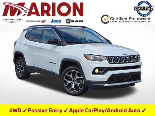 Bright White Clearcoat 2025 Jeep Compass Limited