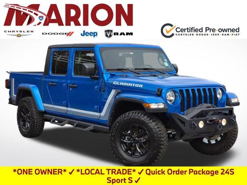 Hydro Blue Pearlcoat 2023 Jeep Gladiator Sport S