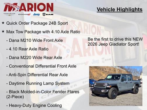 2026 Jeep Gladiator Sport