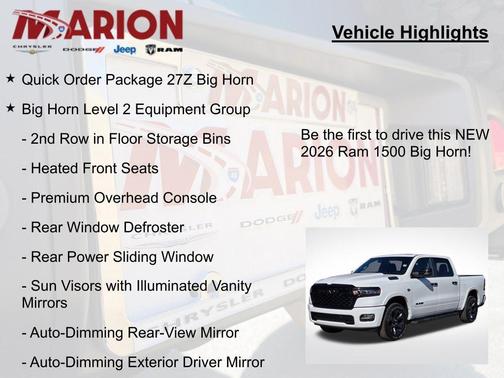 2026 RAM 1500 Big Horn/Lone Star